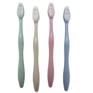 Wheat Straw Smokers Toothbrush ~ Hard Bristles x 4