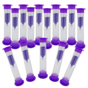 2 Minute Glitter Purple Toothbrush Timers ~ Bulk Buy 100
